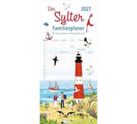 Der Sylter Familienplaner 2027 - Margret Bernard: Familienkalender mit 5 Spalten. Liebevoll illustrierter Familien-Wandkalender mit Schulferien. Sylt-Kalender 2027.