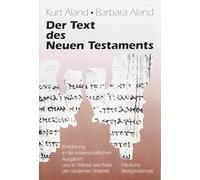 Le texte du Nouveau Testament – Introduction à la critique textuelle moderne