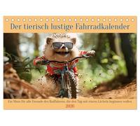 Der tierisch lustige Fahrradkalender (Tischkalender 2026 DIN A5 quer), CALVENDO Monatskalender: Ein Muss für alle Freunde des Radfahrens, die den Tag mit einem Lächeln beginnen wollen