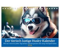 Der tierisch lustige Husky Kalender (Tischkalender 2026 DIN A5 quer), CALVENDO Monatskalender: Mit diesem Kalender wird der Husky Besitzer jeden Tag lachen und ein ganzes Jahr lang viel Spaß haben