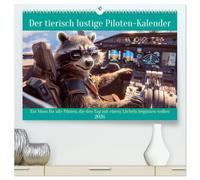 Der tierisch lustige Piloten-Kalender (hochwertiger Premium Wandkalender 2026 DIN A2 quer), Kunstdruck in Hochglanz: Ein Muss für alle Piloten, die den Tag mit einem Lächeln beginnen wollen