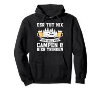 der tut nix der will nur campen & Bier Campen Bier Camping Sweat à Capuche