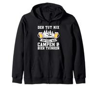 der tut nix der will nur campen & Bier Campen Bier Camping Sweat à Capuche