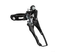 Dérailleur avant à double couronne compatible 46-53T | Compatible avec 11 vitesses, support de chaîne HG-EV11, montage direct, changement de vitesse précis, finition noire