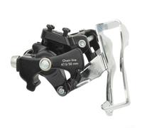 Dérailleur avant de vélo, 42/44T pour 7/8/9/10 vitesses, levier de vitesse supérieur et inférieur en alliage d'aluminium pour VTT et vélo de route argenté (M500)