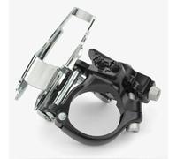 Dérailleur avant de vélo à pince pour plateau 42/44T, compatible avec 7/8/9/10 vitesses, levier de vitesse supérieur en alliage d'aluminium pour VTT et vélo de route (M500)