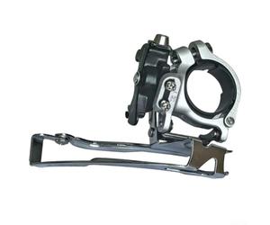 Dérailleur avant en aluminium pour vélos de 7/8/9 vitesses, compatible avec les plateaux 22-32-44T, design à double tirage, pince réglable pour tubes de 31,8 mm et 34,9 mm