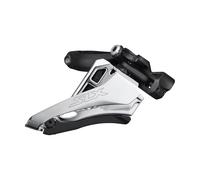 Shimano Dérailleur avant à collier SLX M7100 – 2x12 vitesses – Blanc, Noir – Silver