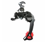 DERAILLEUR VTT ARRIERE P2R 8-7V. NOIR TZ GRANDE CHAPE AVEC PATTE (COMPATIBLE SHIMANO JUSQU'A 30DTS)