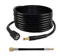 DERASL 15M Tuyau Haute Pression De Remplacement pour Le Système Enfichable Click Quick Connect Et Raccord à Vis M22 pour Kärcher K2 K3 K4 K5 K6 K7, par Exemple 2.641-721.0