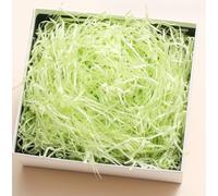 DERAYEE 100g Herbe de Paques Vert,Papier Rafia Déchiqueté, Matériau de Remplissage pour Panier de Pâques,Décoration de Pâques Remplissage Boite Cadeau