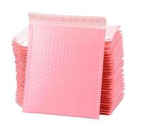 DERAYEE 30pcs Sac à Bulles en Polyéthylène Remplissage Enveloppe Étanche 18x23cm Enveloppes Bulles Matelassée pour Emballage Expédition Auto-Scellant (Rose)
