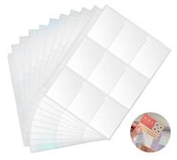 DERAYEE Lot de 720 pochettes A4 pour cartes à collectionner, pochettes double face Pokemon, accessoires pour cartes à collectionner pour une variété de classeurs à anneaux, tous types de cartes (40