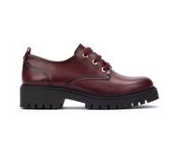 Derbie femme - Pikolinos - Avilés - Cuir souple - Semelle compensée - Marron et garnet 36
