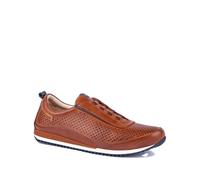 Basket - Cuir - Placa - Élastique - Marron - Plat 45