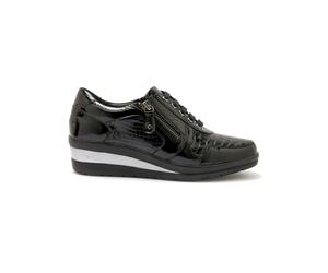 Derbie zippée et lacets femme Pédiconfort Noir 39