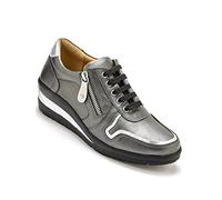 Derbies cuir détails métallisés
