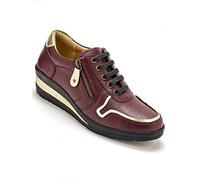 Derbies cuir détails métallisés