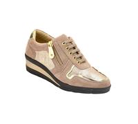 Derbies cuir détails métallisés