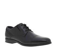 bugatti Derby pour Homme, avec empiècement en Textile et Bout Transversal, à Lacets, Noir, Taille 40 EU, Noir, 40 EU