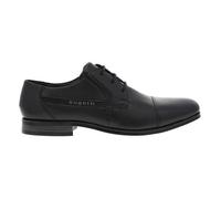 Derbies en cuir noir pour homme Bugatti - Talon décroché moyen - Bout pointu - Finitions artisanales 44