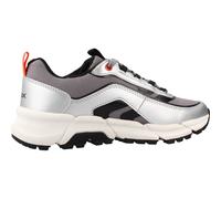 Geox J FLEXYPER Plus Boy Baskets argenté/Rouge Taille 36 EU, Silver Lt Red, 36 EU