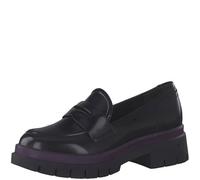 Derbies Tamaris - Femme - Noir - Cuir et matériau végane - Talon bloc 45mm - Confort Exceptionnel 40