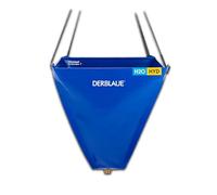 DERBLAUE® Entonnoir 40 x 40 cm, capacité env. 25 litres, raccord: 3/4 pouce | Suspension réglable en hauteur, stable grâce aux tiges en fibre de verre, tamis filtrant amovible, format compact