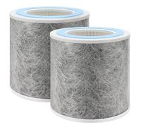 DerBlue Lot de 2 filtres de rechange compatibles avec purificateur d'air Shark HP100, HP102 et HC450, HC451, HC452, HC455, pièce de comparaison # HE1FKPET, HE1FKBAS