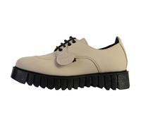 Derby Cuir Kickers Kick Famous - Beige Taupe 36