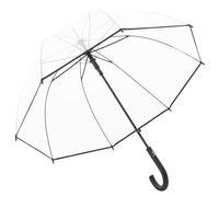 derby Doppler Hit Long Parapluie long AC Transparent - Automatique - Stable et résistant au vent - Forme cloche, Noir