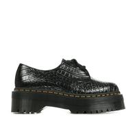 Derby Dr Martens 1461 Quad Croc - Femme - Gris - Cuir - Lacets 37