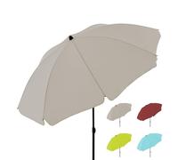 derby Parasol ⌀ 160 cm I rond pour la plage, le balcon et la terrasse I réglable en hauteur I Avec protection UV I stable pliable