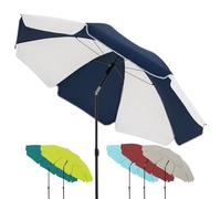 derby Parasol ⌀ 160 cm I rond pour la plage, le balcon et la terrasse I réglable en hauteur I Avec protection UV I stable pliable