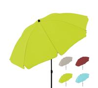 derby Parasol ⌀ 160 cm I rond pour la plage, le balcon et la terrasse I réglable en hauteur I Avec protection UV I stable pliable