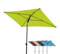 derby Parasol de balcon & terrasse 180x120cm en couleur vert pomme I rectangulaire I avec coulisse pour ouvrir I Réglable en hauteur I basculant