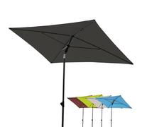 derby Parasol de balcon 180x120cm I Parasol rectangulaire pour balcon & terrasse I Parasol de balcon avec coulisse pour ouvrir I Réglable en hauteur I Parasol de jardin basculant