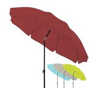 Derby - Parasol rond - Idéal pour balcon, terrasse ou plage - Hauteur réglable - Inclinaison flexible - Largeur : 180 cm - Diamètre : 160 cm