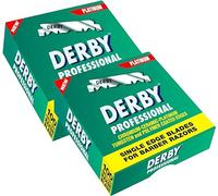 Derby Lames de rasoir Prossional à un seul tranchant, 200 unités (paquet de 1)