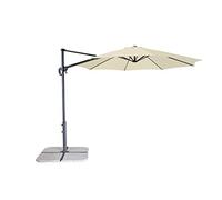 DERBY Ravenna Smart 300 Parasol déporté de Haute qualité idéal pour Le Jardin et la terrasse - Inclinable - env. 300 cm Naturel