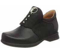 Think! Damen PENSA chromfrei gegerbte nachhaltige Halbschuhe, SCHWARZ 0000