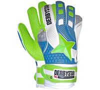 Derbystar Attack XP 13 Gants de Gardien de But, Mixte, Attack XP 13, Blau grün weiß