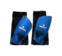 Derbystar Flash Protège-Tibias pour Hommes, Bleu/Noir, L