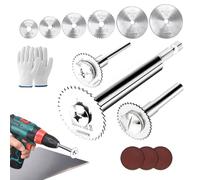 Dercers Set Wheels Set - Disque de coupe rotatif professionnel, outil métallique | Accessoire de perceuse polyvalent durable, kit de roue de broyage durable, équipement d'atelier pour les familles, ai