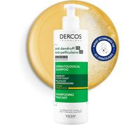 Dercos, Shampooing Traitant, Anti-Pellicules & Anti-Démangeaisons, Cheveux Secs, Vichy, 390ml