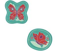 derdiedas 2 boutons interchangeables Butterfly Garden