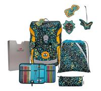 DerDieDas ErgoFlex Easy Dino Time Ensemble Cartable 5 pièces, Vert, ErgoFlex Easy Set