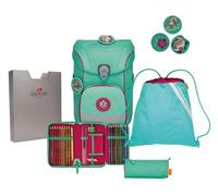 DerDieDas ErgoFlex Easy Ensemble Cartable 5 pièces Peppermint Pony, Poney Menthe poivrée, ErgoFlex Easy Set