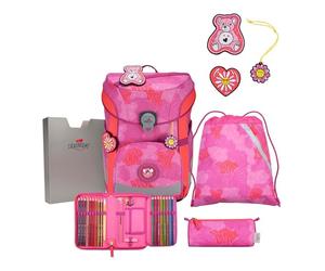 DerDieDas ErgoFlex Easy Ensemble Cartable 5 pièces Roses, Roses, ErgoFlex Easy Set