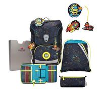 DerDieDas ErgoFlex Easy LED Set de cartables 5 pièces gris